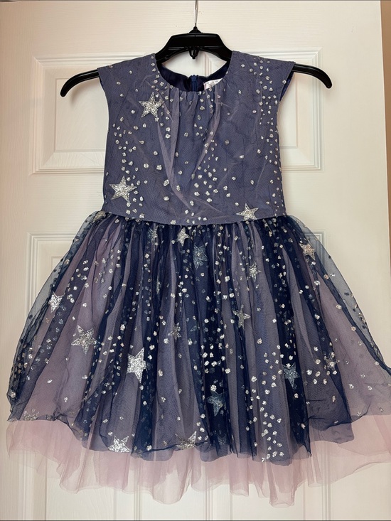 Halabaloo Other - Halabaloo Navy and Silver Star-Embellished Tulle Party Dress